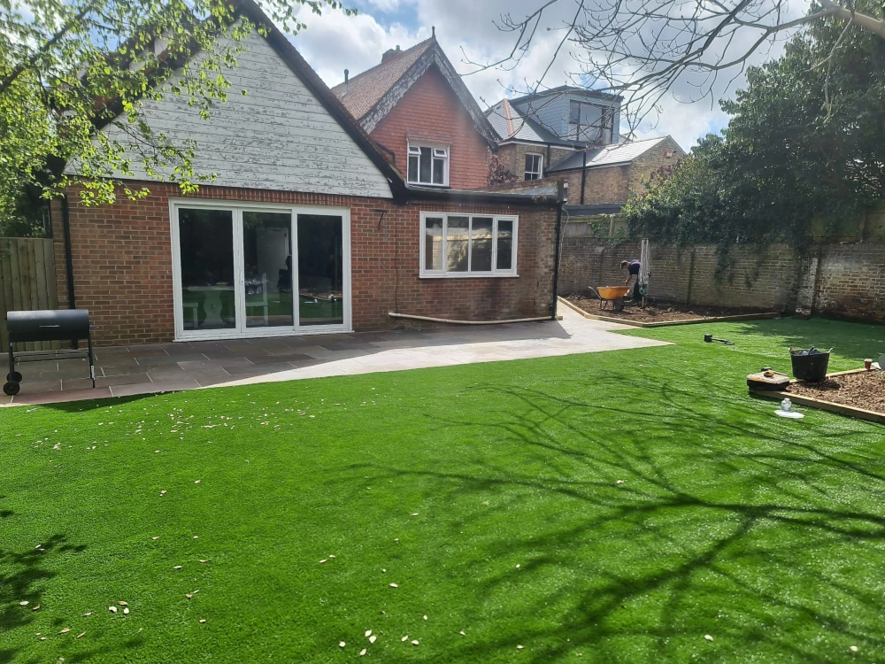 Artificial lawn by Jackson Landscaping