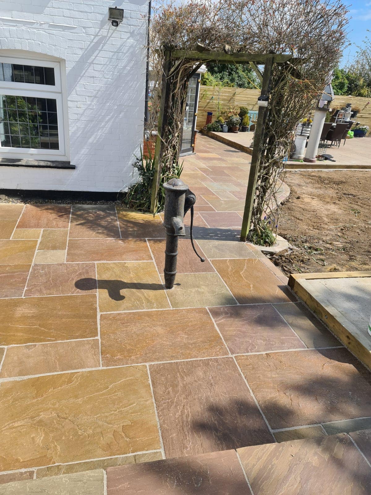 Precision laid paving by Jackson Landscaping